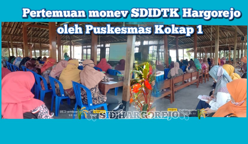 Pertemuan monev SDIDTK oleh Puskesmas Kokap 1